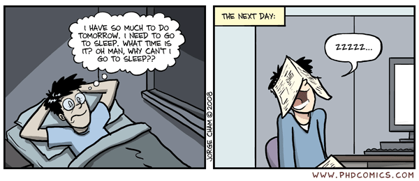 comic sleeping