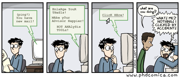 Phd comics writing email professor